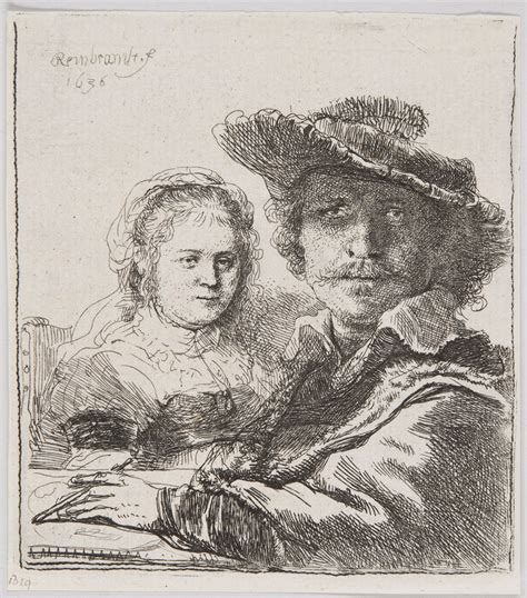 rembrandt and his wife saskia.